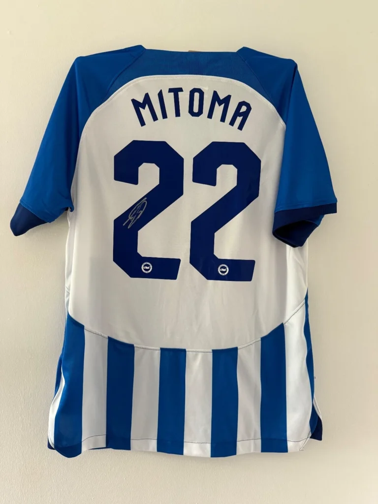 Kaoru Mitoma Brighton Signed Shirt 23/24 Europa League *RARE* EXACT VIDEO PROOF