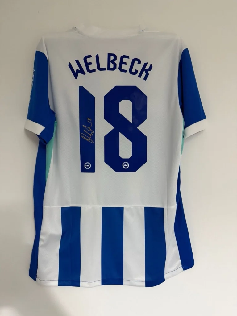 Danny Welbeck Brighton Signed Shirt *RARE* 25/25 Season *PROOF*