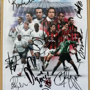 AC Milan Legends Signed Programme *RARE* *EXACT PROOF OF SIGNING* DIDA , CAFU