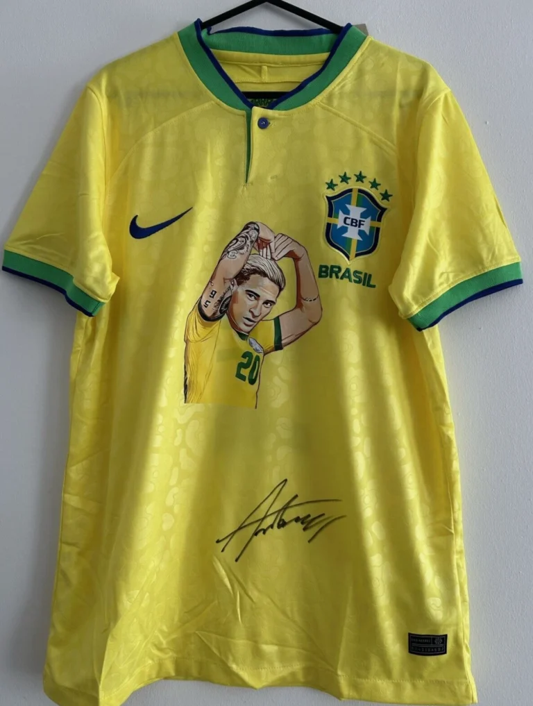 Antony Brazil Signed Shirt *PROOF* REAL BEITS MAN UNITED