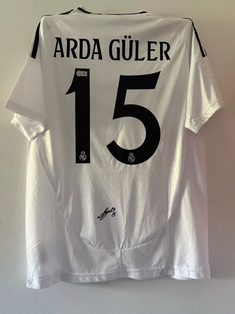 Arda G?ler Real Madrid signed shirt *RARE* AFTAL AUTHENTICATED *VIDEO PROOF*