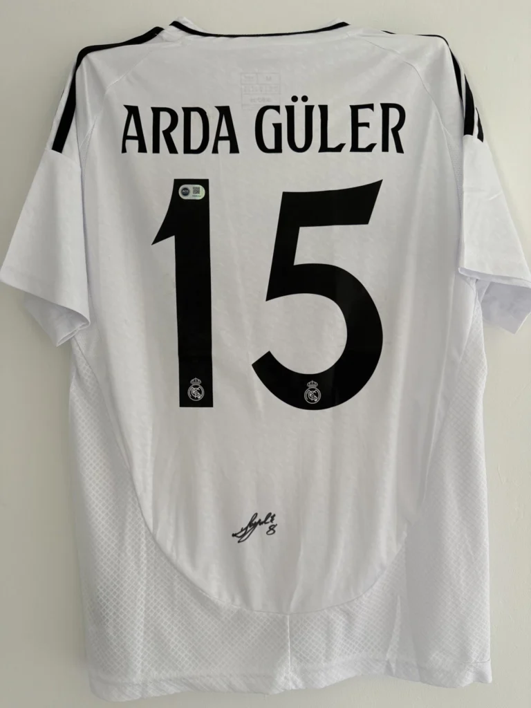 Arda Güler Real Madrid signed shirt