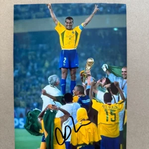CAFU Brazil Signed Photo *EXACT VIDEO PROOF* RARE *WORLD CUP WINNER*