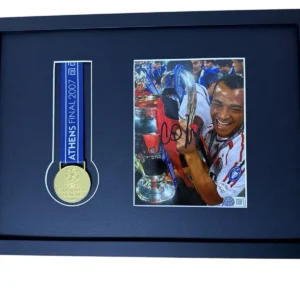 CAFU Signed AC Milan Photo & Medal Framed *RARE* EXACT VIDEO PROOF OF SIGNING