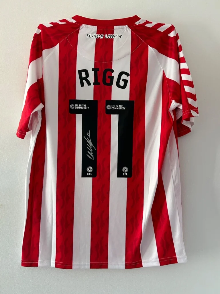 Chris Rigg Sunderland Signed Shirt *EXACT VIDEO PROOF INCLUDED*
