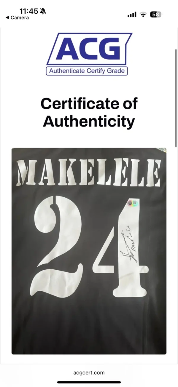 Claude Makelele Real Madrid Signed Shirt 1