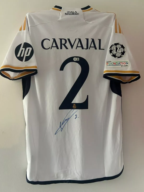Dani Carvajal Real Madrid Signed shirt *BECKETT AUTHENTICATED* RARE