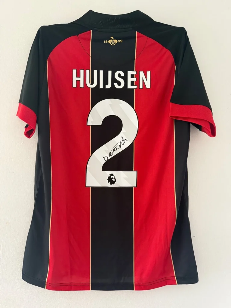 Dean Huijsen Bournemouth Signed Shirt *PHOTO PROOF* RARE REAL MADRID SPAIN