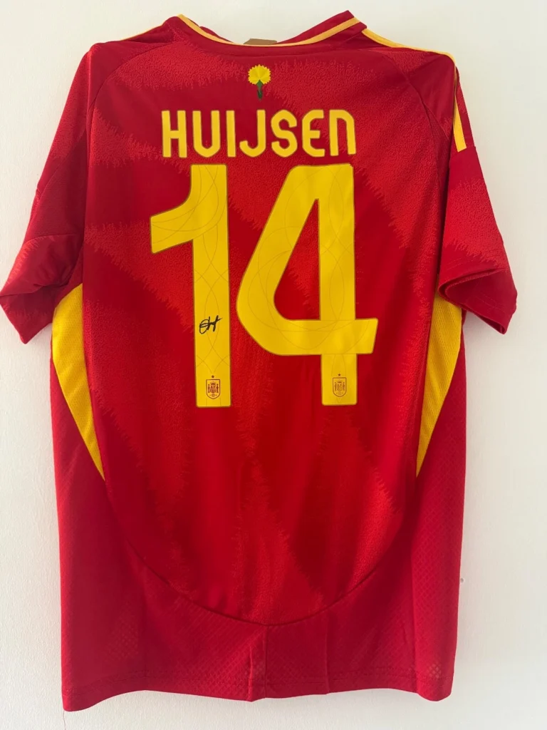 Dean Huijsen Spain Signed Shirt *EXACT VIDEO PROOF* RARE BOURNEMOUTH REAL MADRID