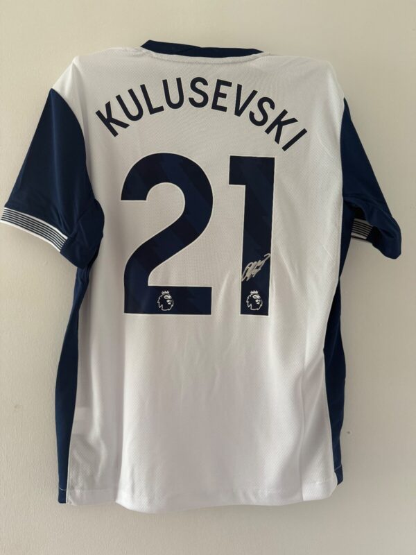 Dejan Kulusevski Tottenham Hotspur Signed Shirt *EXACT PHOTO PROOF*