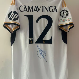 Eduardo Camavinga Real Madrid Signed Shirt *BECKETT AUTHENTICATED* RARE
