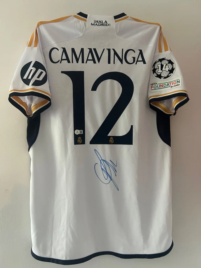 Eduardo Camavinga Real Madrid Signed Shirt *BECKETT AUTHENTICATED* RARE