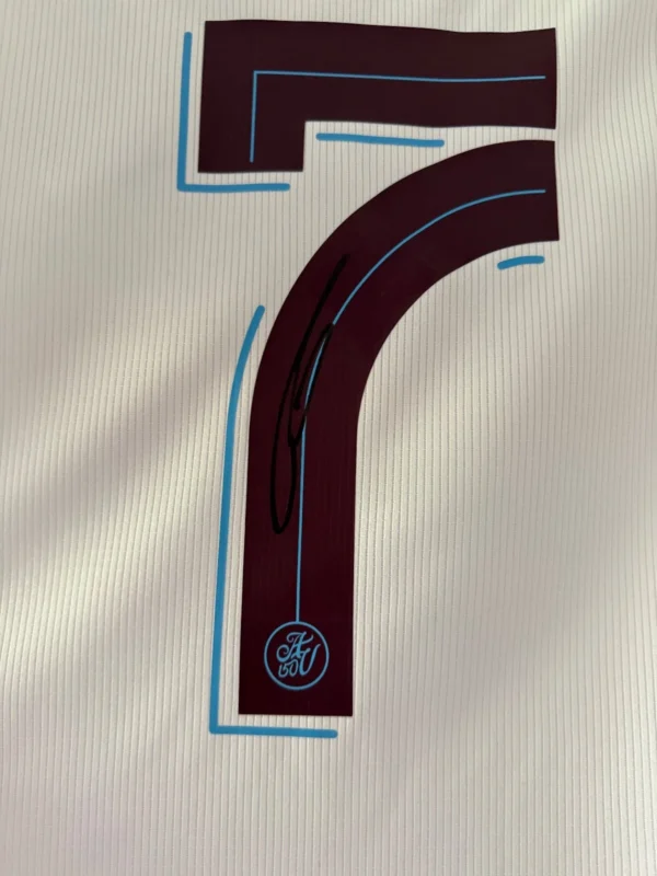John McGinn Aston Villa Signed Shirt AWAY *EXACT VIDEO PROOF OF SIGNING*