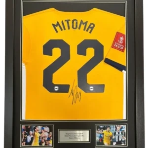 Kaoru Mitoma Brighton Signed Shirt Framed *EXACT VIDEO PROOF OF SIGNING* RARE