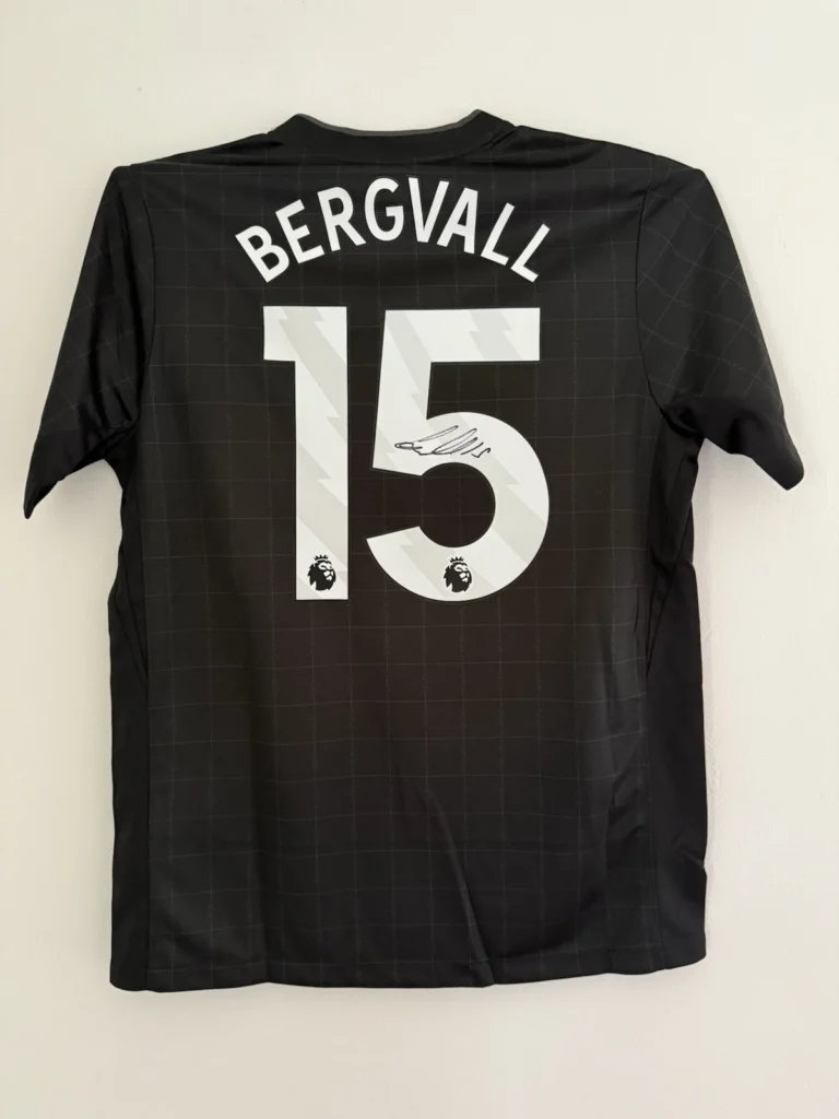 Lucas Bergvall Tottenham Hotspur Signed Shirt *RARE* EXACT PROOF