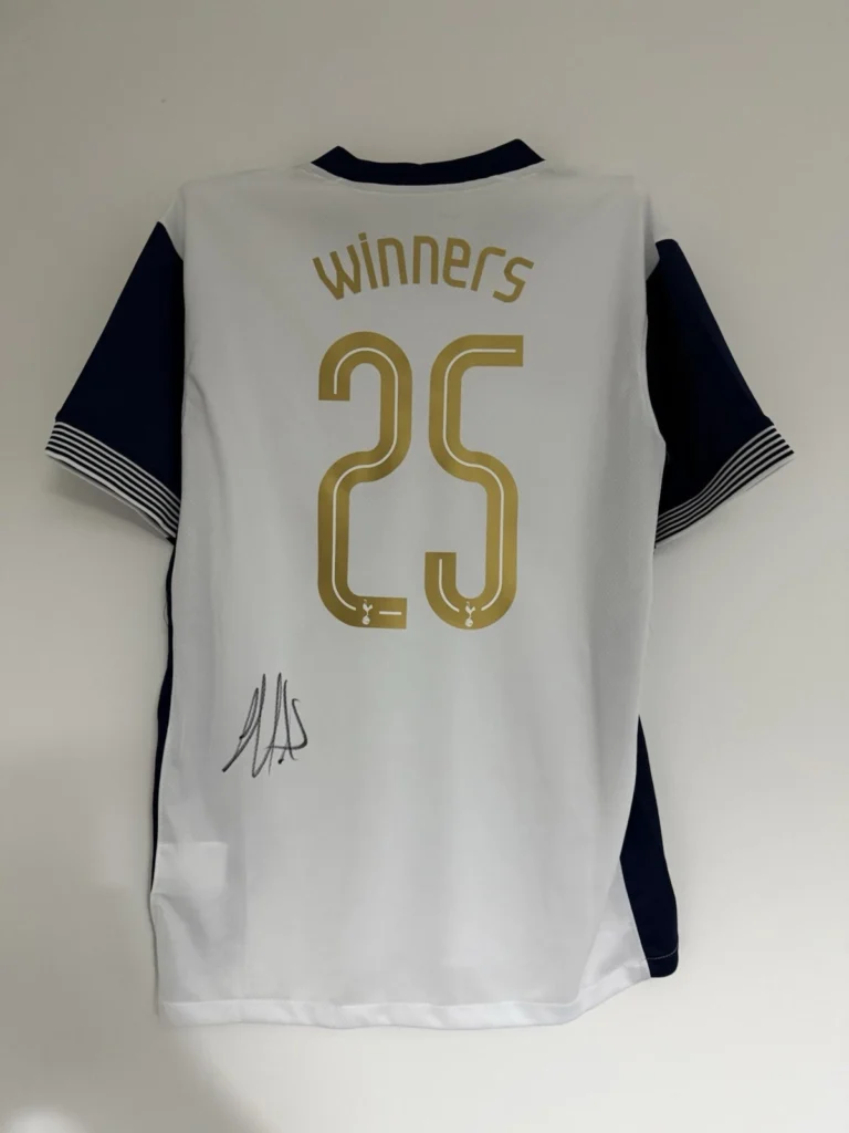 Lucas Bergvall Tottenham Signed Shirt *RARE EUROPA WINNERS 25* PHOTO PROOF
