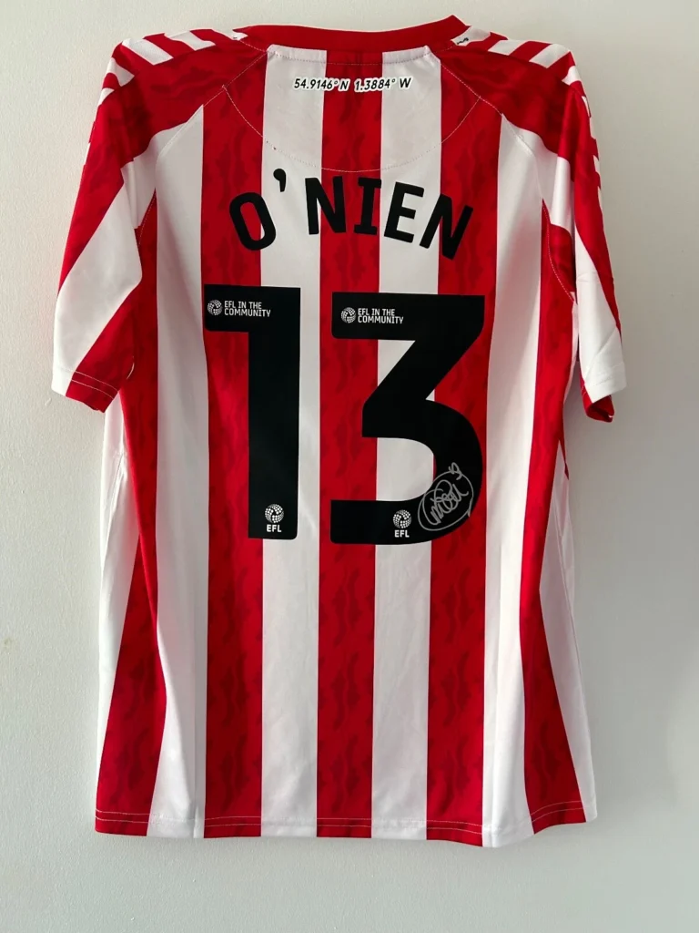 Luke O'Nien Sunderland Signed shirt *EXACT VIDEO PROOF INCLUDED*