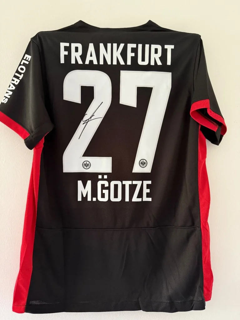 Mario Gotze Frankfurt Signed Shirt *RARE* *EXACT VIDEO PROOF*