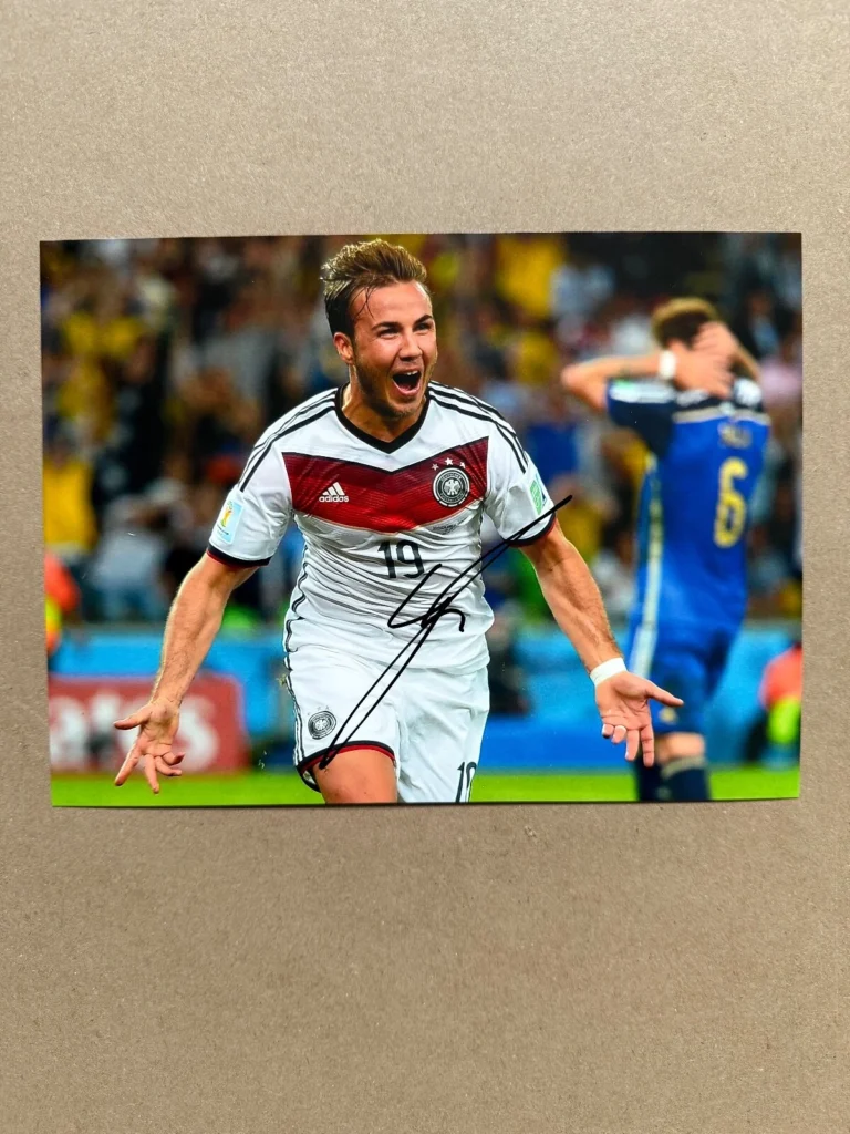 Mario Gotze GERMANY Signed Photo *EXACT VIDEO PROOF OF SIGNING* RARE
