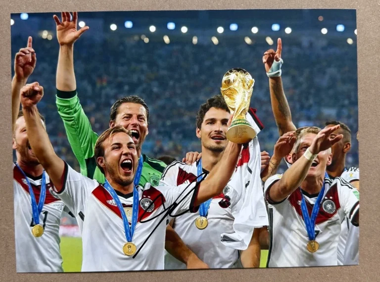 Mario Gotze GERMANY WINNERS Signed Photo *EXACT VIDEO PROOF OF SIGNING* RARE
