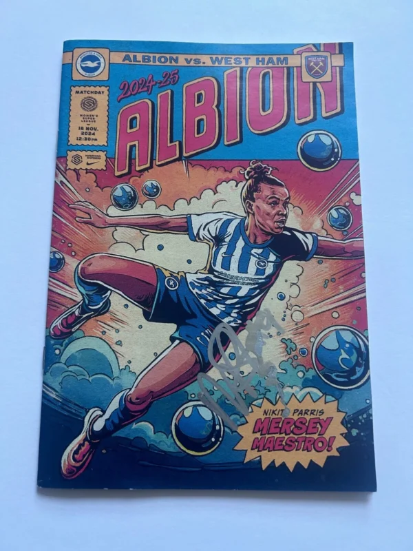 Nikita Parris Brighton Signed Programme *EXACT VIDEO PROOF*