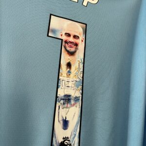 Pep Guardiola Manchester City Signed CUSTOM Shirt *RARE* *PROOF INCLUDED*