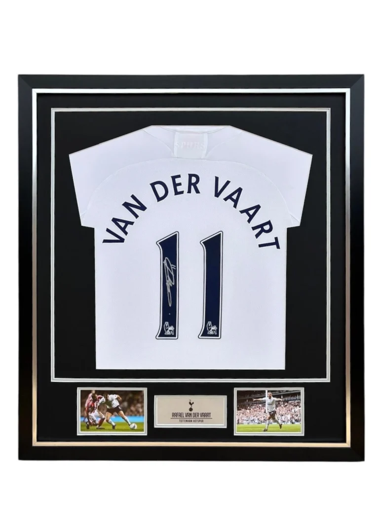 Rafael van der Vaart Tottenham Signed Shirt FRAMED *EXACT VIDEO PROOF* RARE