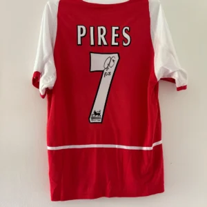 Robert Pires Arsenal Signed Shirt *EXACT PROOF* RARE