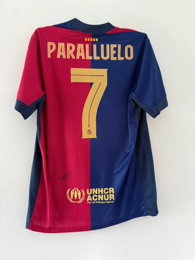 Salma Paralluelo Barcelona Signed Shirt *RARE* EXACT VIDEO PROOF OF SIGNING INC*