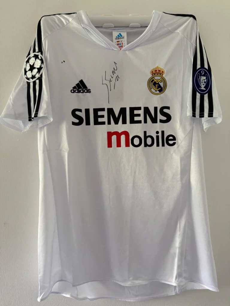 Santiago Solari Real Madrid Signed Shirt *Galácticos*