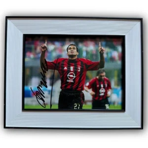 Serginho AC Milan Signed Photo Framed *EXACT VIDEO PROOF*