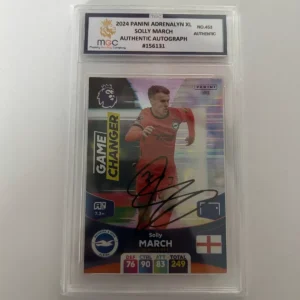 Solly March Signed Brighton football trading card AUTHENTICATED *RARE*SLAB