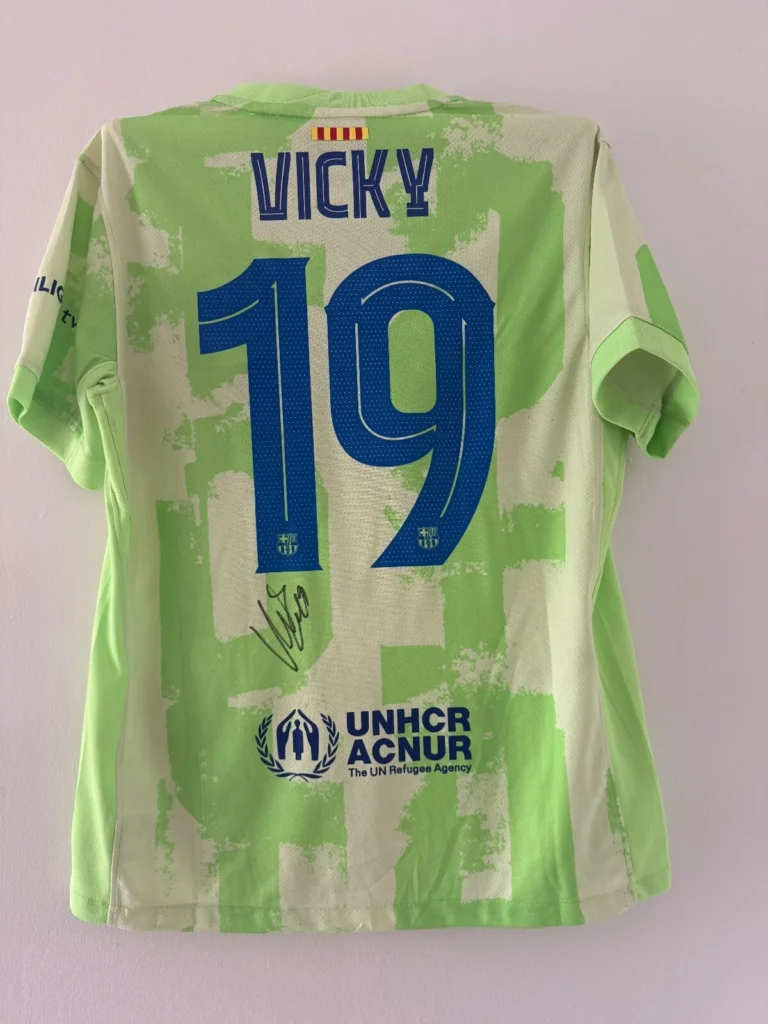 Vicky Lopez Barcelona Femeni Signed Shirt *EXACT VIDEO PROOF* RARE