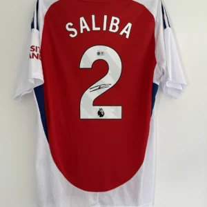 William Saliba Arsenal Signed Shirt