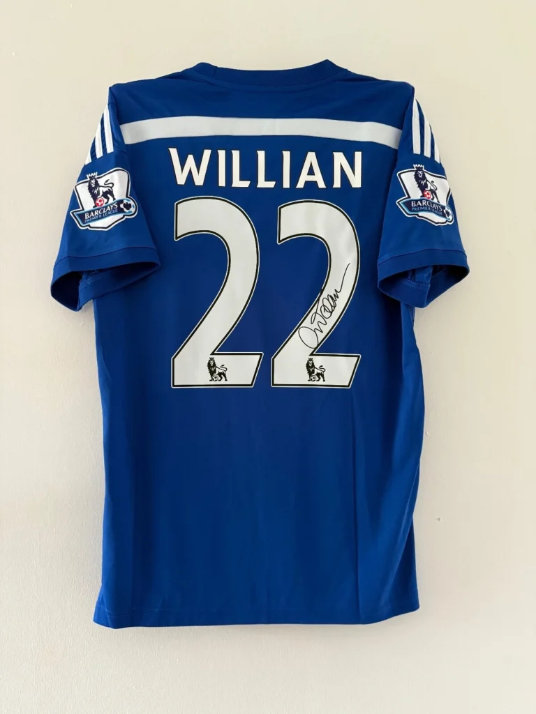 Willian Chelsea Signed Shirt *EXACT VIDEO PROOF OF SIGNING*RARE* BRAZIL*LEGEND 3