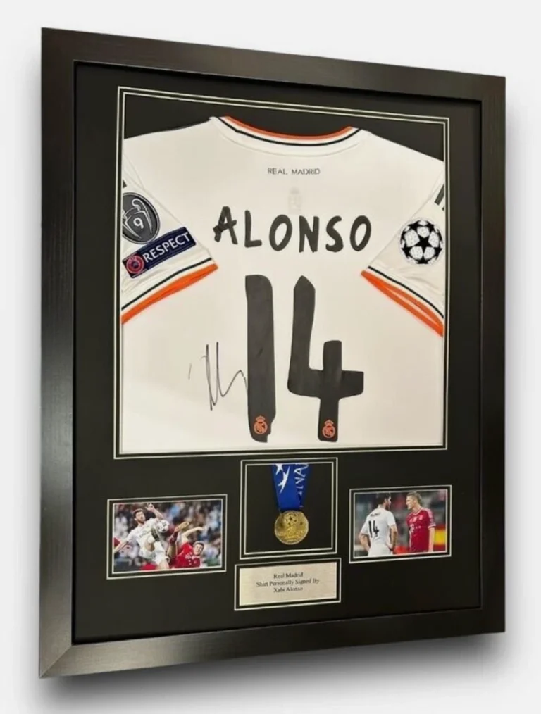 Xabi Alonso Real Madrid Signed Shirt & Medal Framed *EXACT VIDEO PROOF* RARE