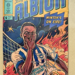 Yankuba Minteh Brighton Signed Macthday Programme *EXACT VIDEO PROOF*