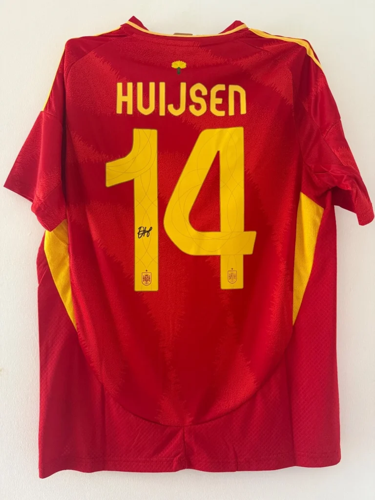 Dean Huijsen Spain Signed Shirt *EXACT VIDEO PROOF* RARE REAL MADRID BOURNEMOUTH