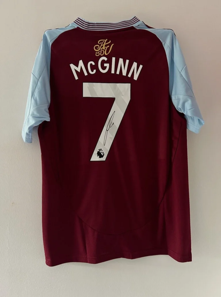 John McGinn Aston Villa Signed Shirt *VIDEO PROOF*
