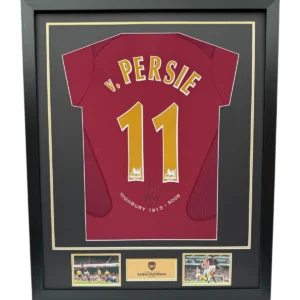 Robin van Persie Arsenal Signed Shirt Framed