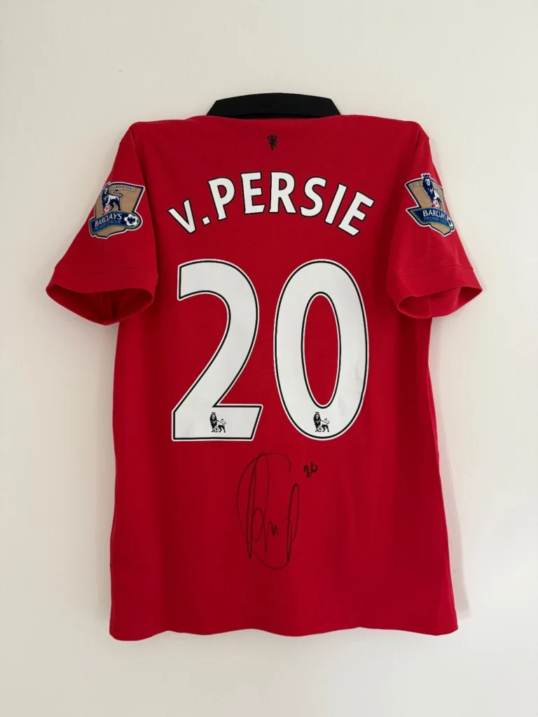 Robin Van Persie Signed Man Utd 2013/14 Home Jersey