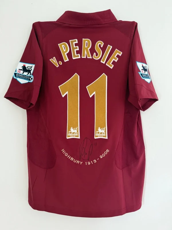 Robin Van Persie Signed Arsenal 05/06 Home Jersey