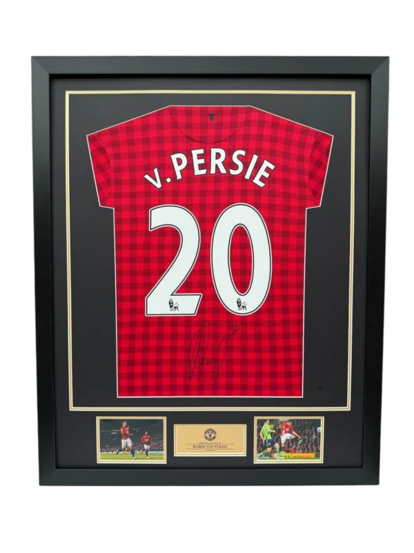 Robin van Persie Manchester United Signed Shirt FRAMED