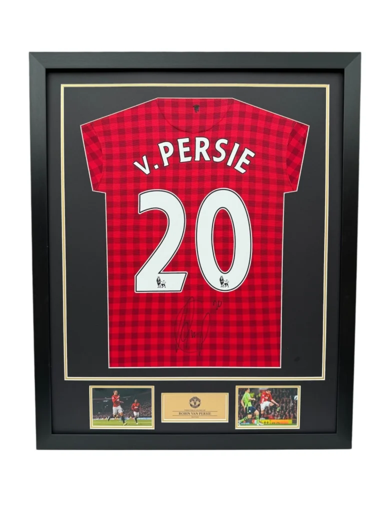 Robin van Persie Manchester United Signed Shirt FRAMED