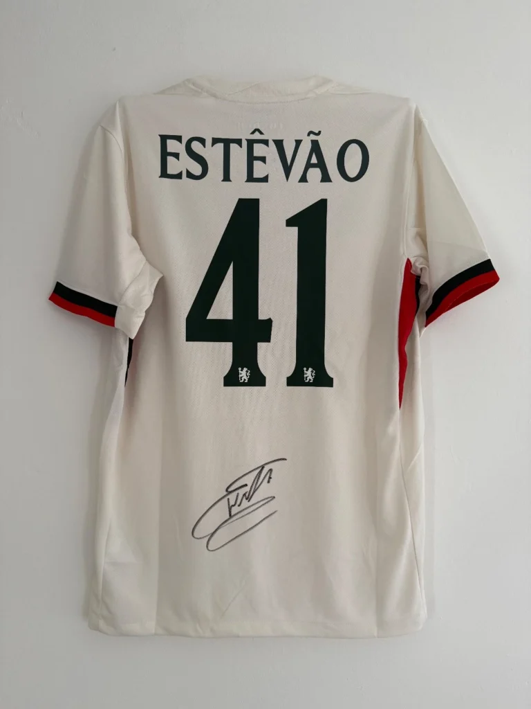 Estevao Chelsea Signed Shirt 25/26 away