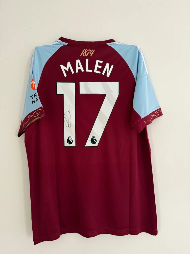 Donyell Malen Aston Villa Signed Shirt