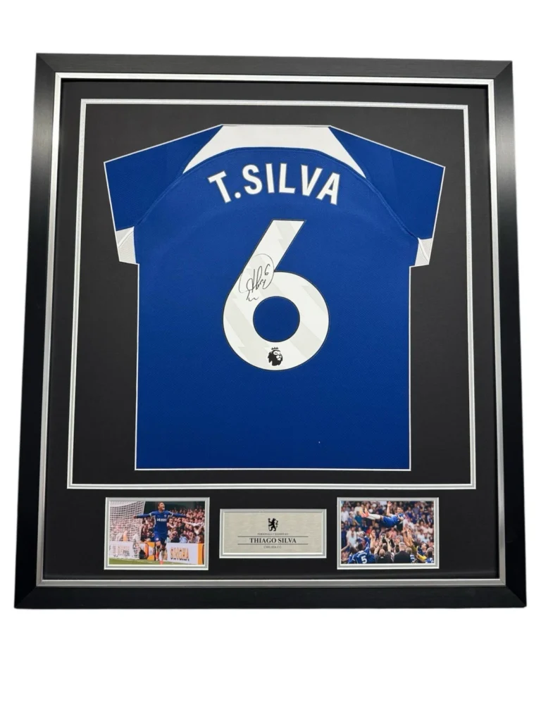 Thiago Silva Chelsea Signed Shirt Framed